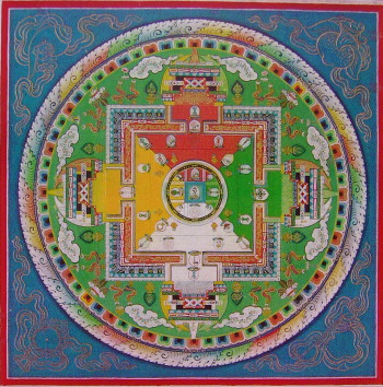 グヒヤサマージャ聖者流三十二尊曼荼羅；チャト・リンポチェ提供